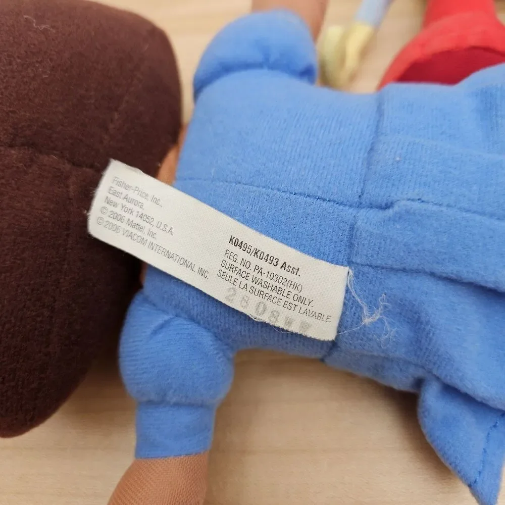 LOT OF 2 - Ty Beanie Baby BOOTS Monkey Dora Explorer Fisher-Price Stuffed Plush - Picture 5 of 8